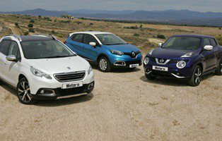 Comparativa Nissan Juke, Peugeot 2008 y Renault Captur. Nueva especie urbana