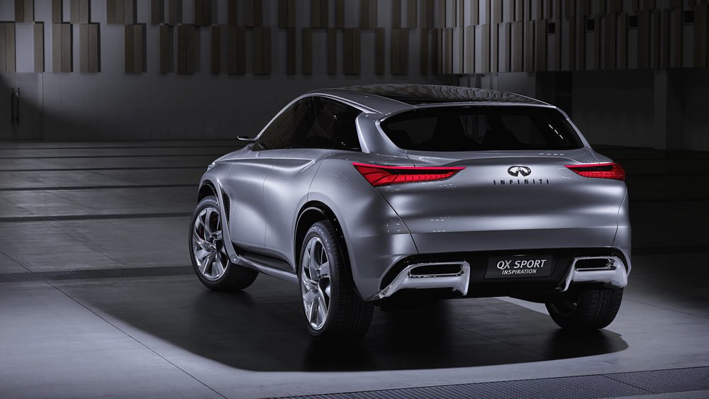 Este concept presentado en Beijing será el punto de partida para desarrollar el nuevo Infiniti QX50, que lo veremos en París y llegará en 2017. Tomará la base de los actuales Mercedes GLC gracias a la colaboración de ambas marcas.