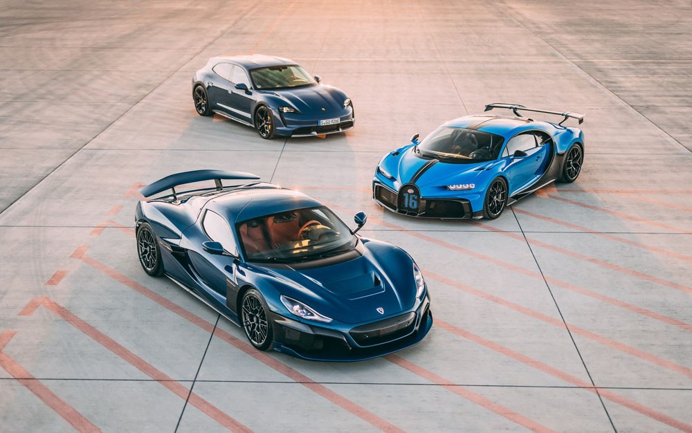 El futuro de Bugatti y Rimac debajo de dos sábanas 1 Motor16 2021 Bugatti, Porsche y Rimac forman una nueva empresa