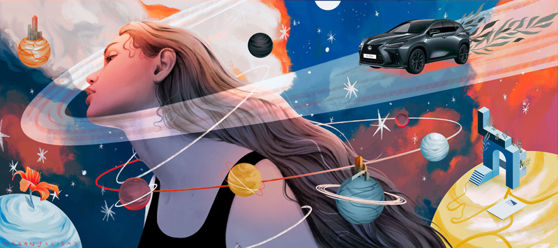 Lexus quiere que mires la ciudad con otros ojos 40 Motor16 La ilustración de Beatriz Ramo