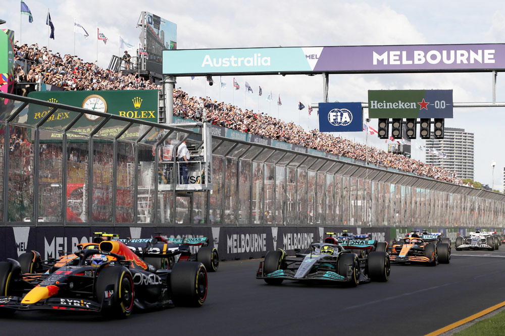 Gran Premio de Australia de Fórmula 1. La cresta de la ola de Ferrari sólo la disfruta Leclerc 3 Motor16 2022 Gran Premio de Australia de Fórmula 1. Checo Pérez