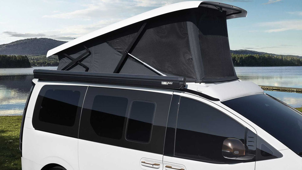Hyundai convierte su Staria en un aventurero vehículo camper 1 Motor16 2022 Hyundai Staria Lounge Camper. Techo elevable.