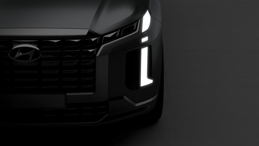El Hyundai Palisade cambia de cara 2 Motor16 2022 Hyundai Palisade Teaser frontal