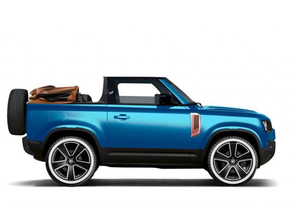 El Land Rover Defender... ¡ahora descapotable! 4 Motor16 211221Valiance90ConvertibleCoted azuropen 800x 1 Motor16