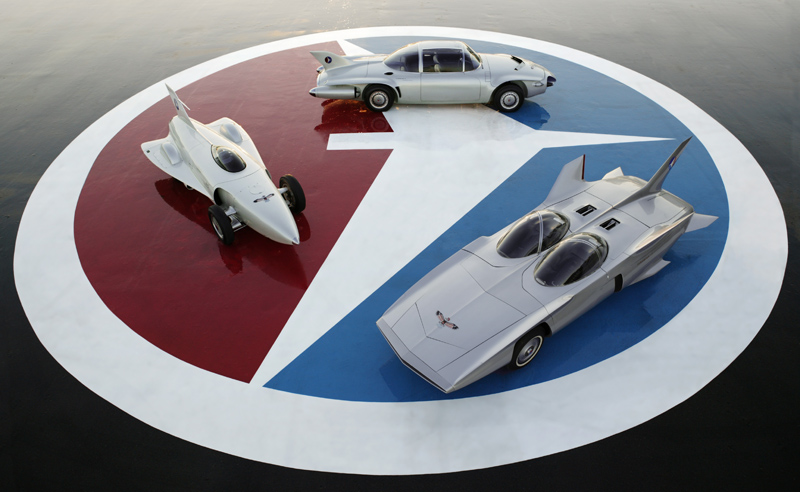 Prototipos de Firrebird, de los años 50, creados por General Motors