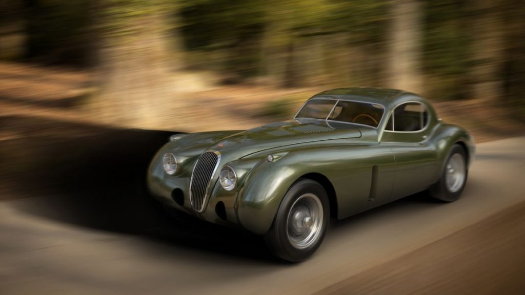El Jaguar XK de la gente de Kelham en marcha