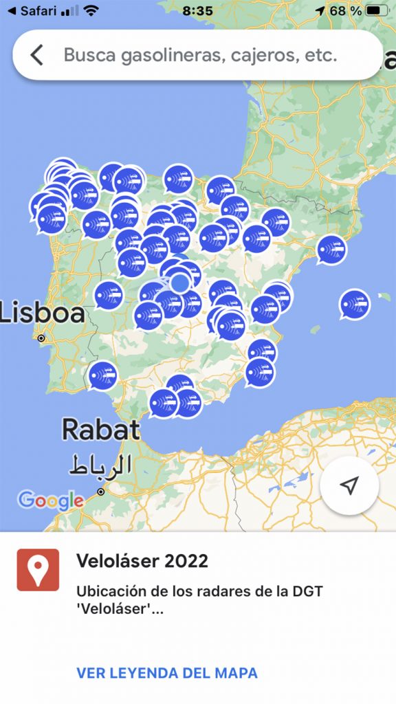 Veloláser: los radares invisibles que llegaron en Semana Santa para quedarse. Te decimos dónde están 1 Motor16 mapa radares socialdrive Motor16
