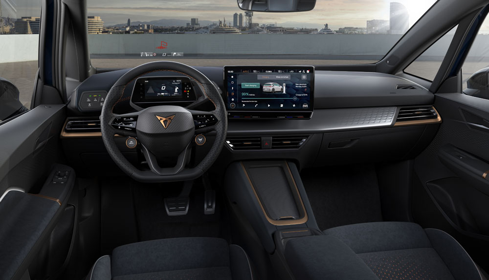Más autonomía para el Cupra Born 3 Motor16 2022 Cupra Born 77 kWh. Interior.