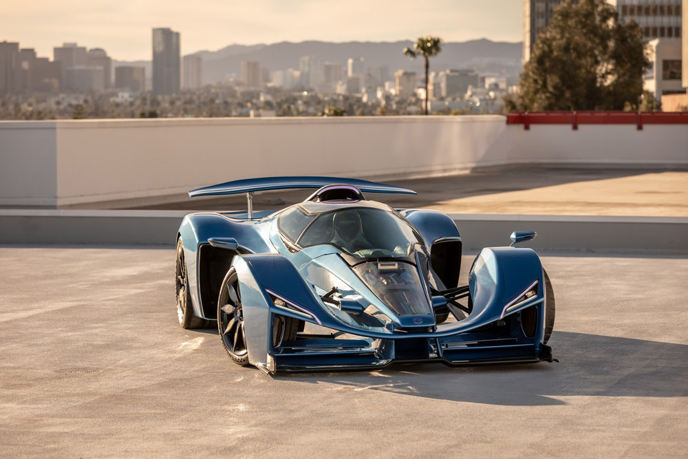 2022 Delage D12. Imágen estática frontal.