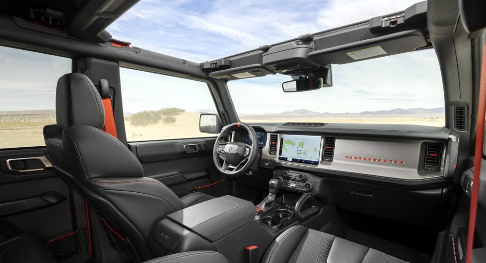 Estos son los números definitivos del salvaje Ford Bronco Raptor 2 Motor16 Ford Bronco Raptor. Imagen interior.