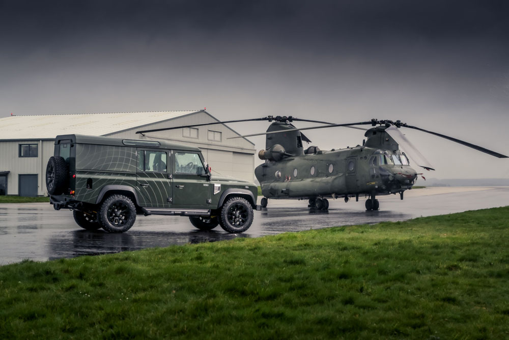 El mítico helicóptero Chinook inspira para crear este Land Rover Defender 4 Motor16 2022 Land Rover Defender Chinook 1 1 Motor16