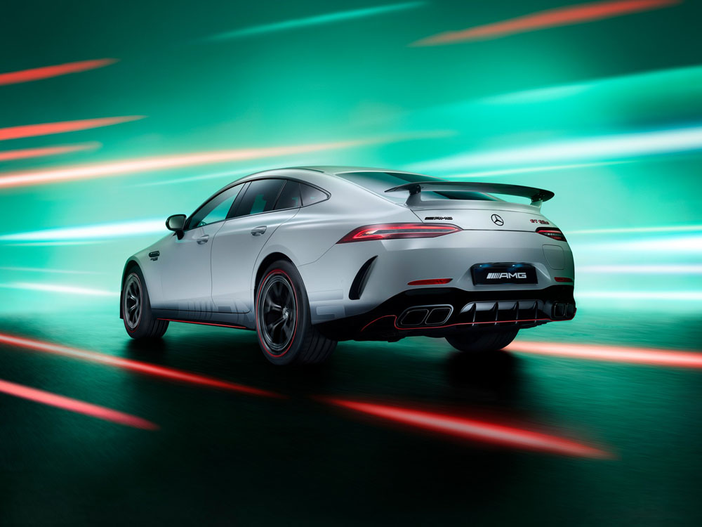 Este es el nuevo Mercedes-AMG que conmemora sus 55 años de historia 1 Motor16 Mercedes-AMG GT 63 S E-Performance F1 Edition. Imagen trasera.