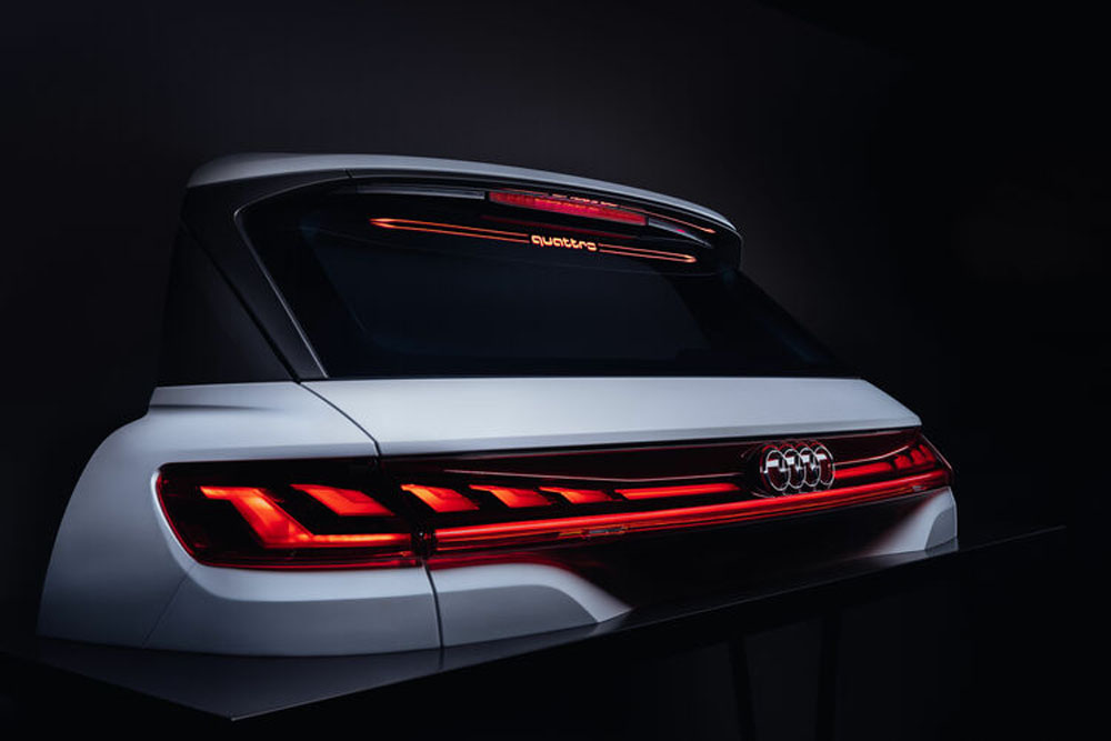 Prototipo SUV Audi para China. Detalle iluminación.