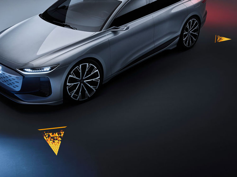 Audi a6 e-tron concept. Detalle iluminación.