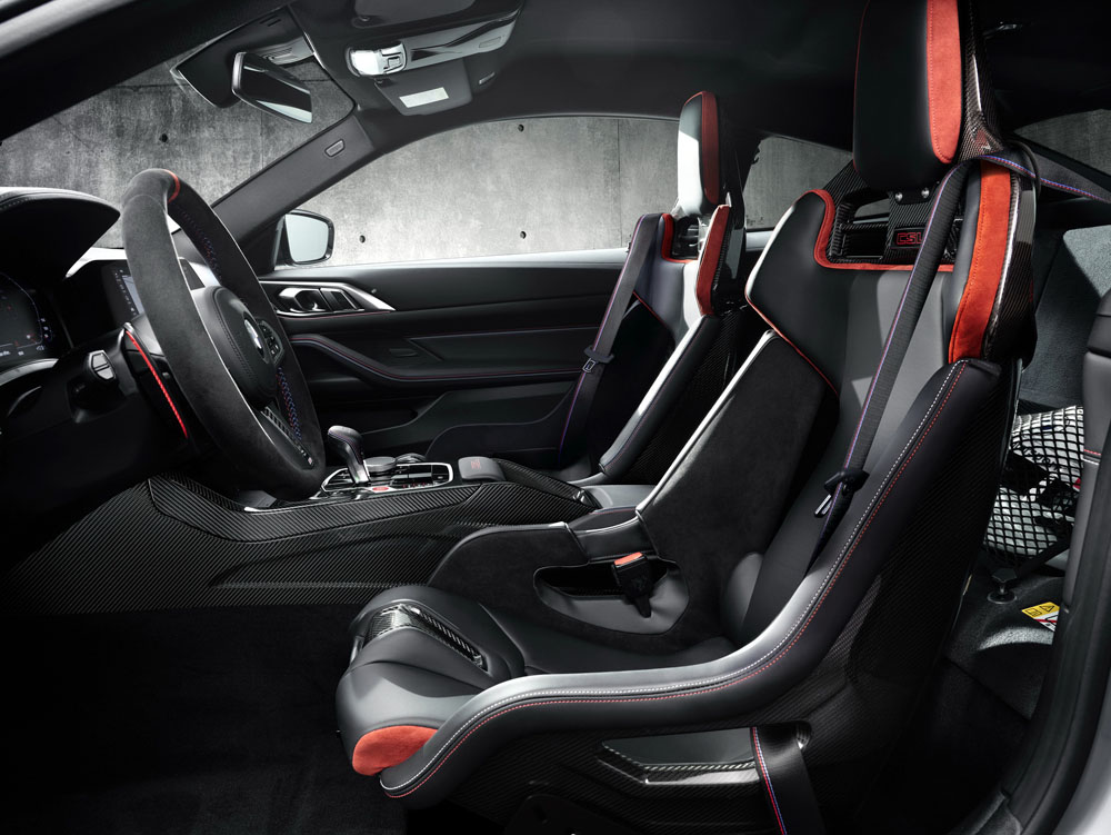 BMW M4 CSL. Creado por y para disfrutar al máximo 4 Motor16 BMW M4 CSL. Imagen asientos.