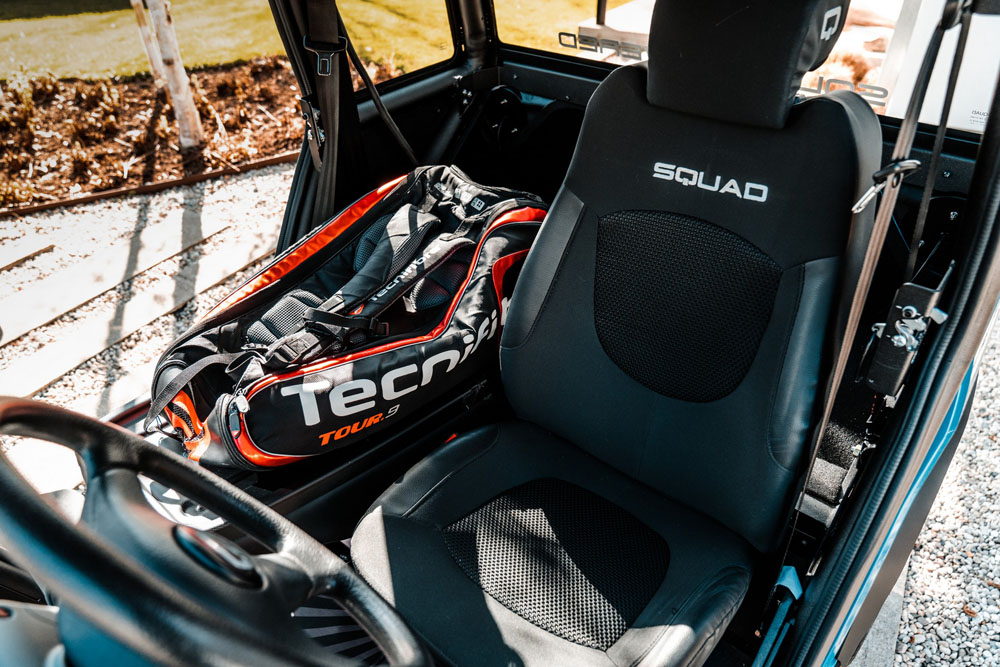 Squad Solar Car. Detalle interior.