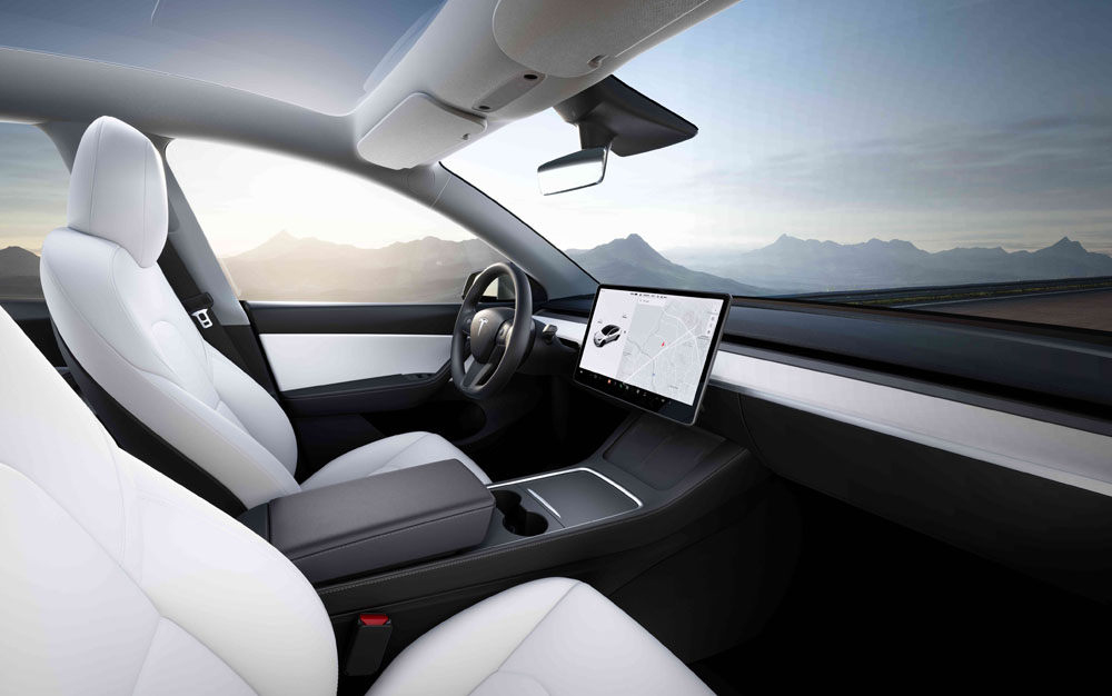 Tesla Model Y. Interior.