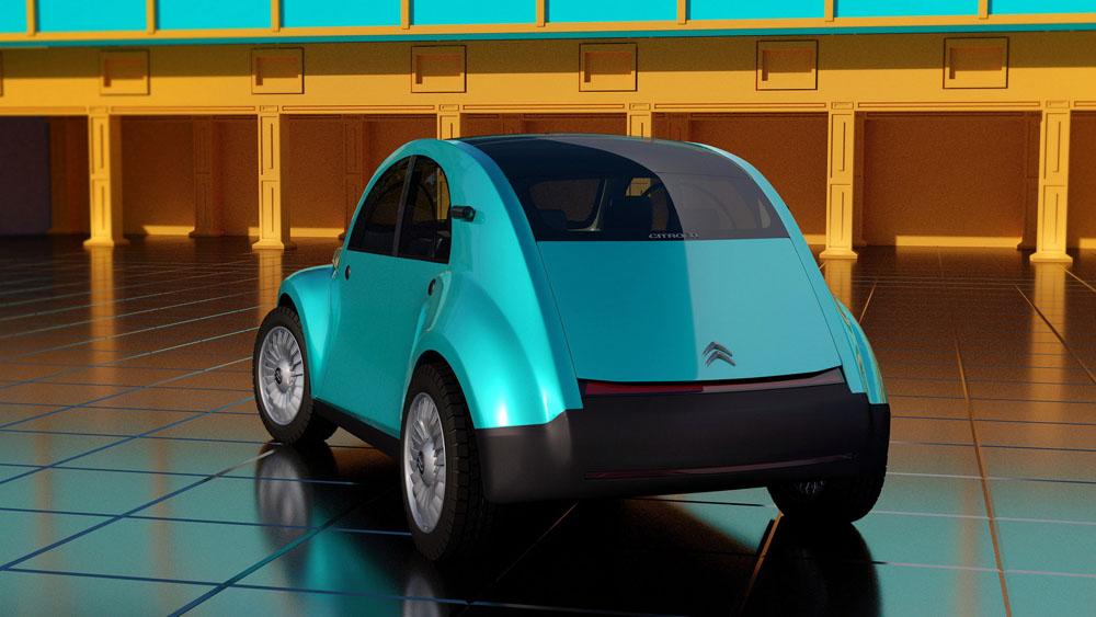 El Citroën 2CV eléctrico causaría sensación… pero parece que solo será un sueño 6 Motor16 Citroen 2CV EV by Dejan Hristov 12 Motor16