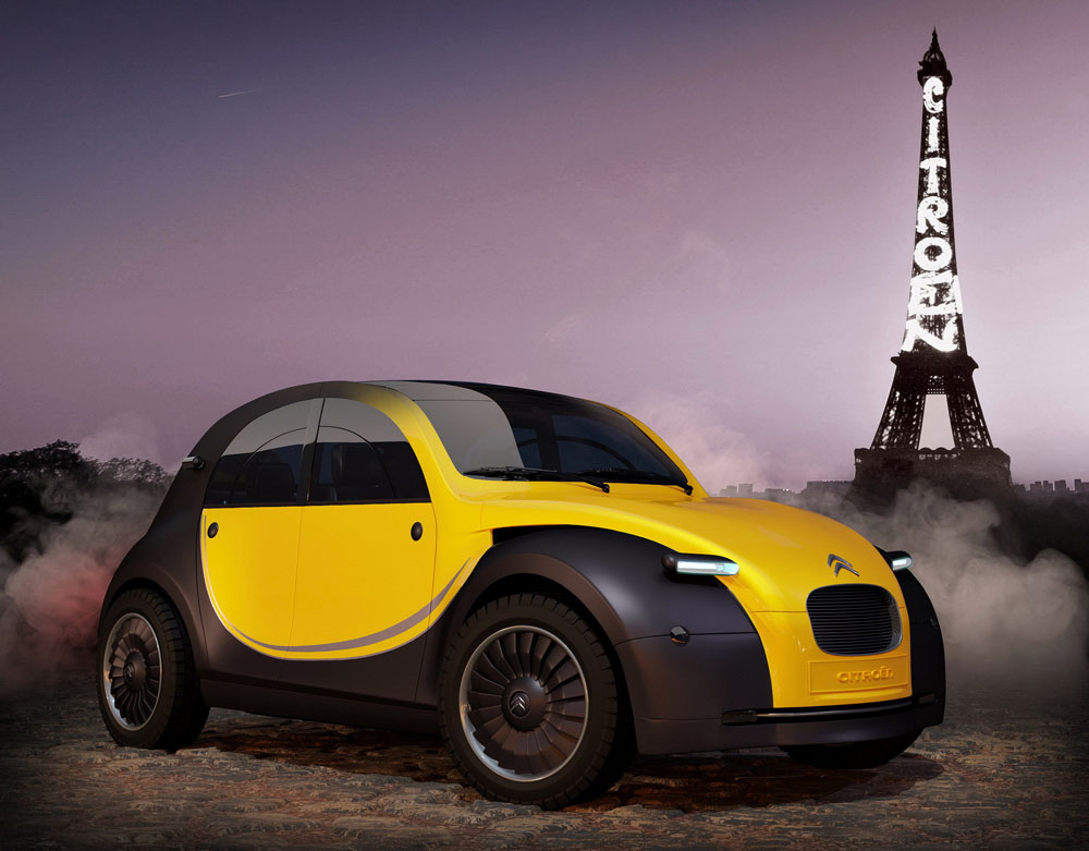 El Citroën 2CV eléctrico causaría sensación… pero parece que solo será un sueño 3 Motor16 Citroen 2CV EV by Dejan Hristov 17 Motor16