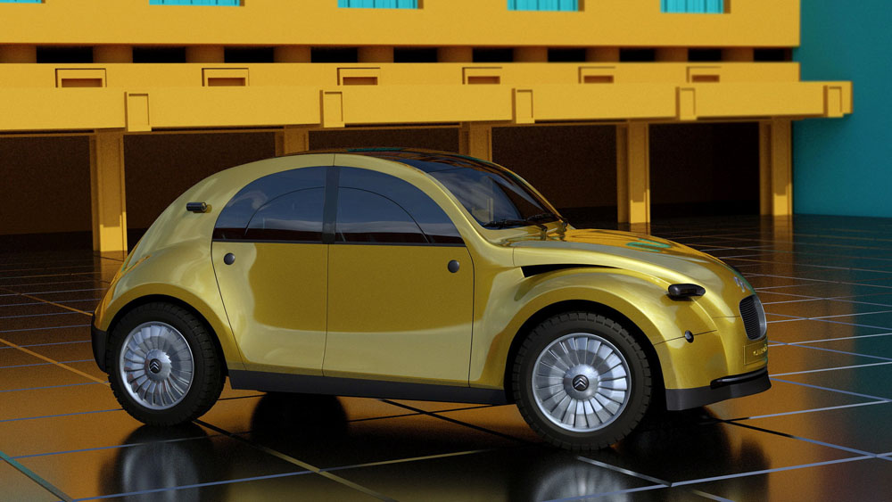 El Citroën 2CV eléctrico causaría sensación… pero parece que solo será un sueño 16 Motor16 Citroen 2CV EV by Dejan Hristov 2 Motor16