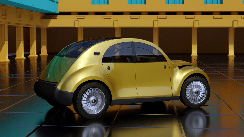 El Citroën 2CV eléctrico causaría sensación… pero parece que solo será un sueño 15 Motor16 Citroen 2CV EV by Dejan Hristov 3 Motor16