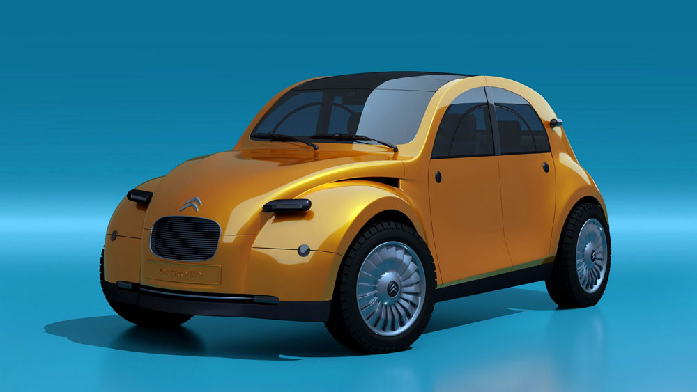 El Citroën 2CV eléctrico causaría sensación… pero parece que solo será un sueño 14 Motor16 Citroen 2CV EV by Dejan Hristov 4 Motor16