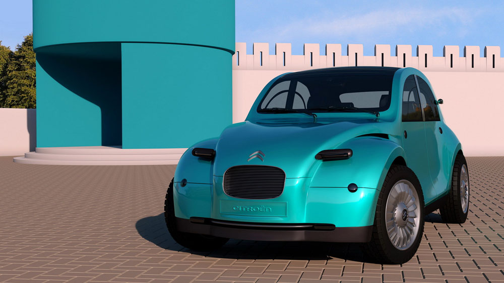 El Citroën 2CV eléctrico causaría sensación… pero parece que solo será un sueño 12 Motor16 Citroen 2CV EV by Dejan Hristov 6 Motor16