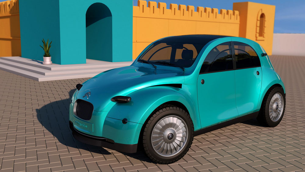 El Citroën 2CV eléctrico causaría sensación… pero parece que solo será un sueño 11 Motor16 Citroen 2CV EV by Dejan Hristov 7 Motor16