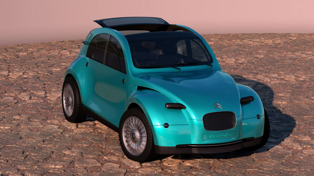 El Citroën 2CV eléctrico causaría sensación… pero parece que solo será un sueño 1 Motor16 Citroen 2CV EV by Dejan Hristov 8 Motor16