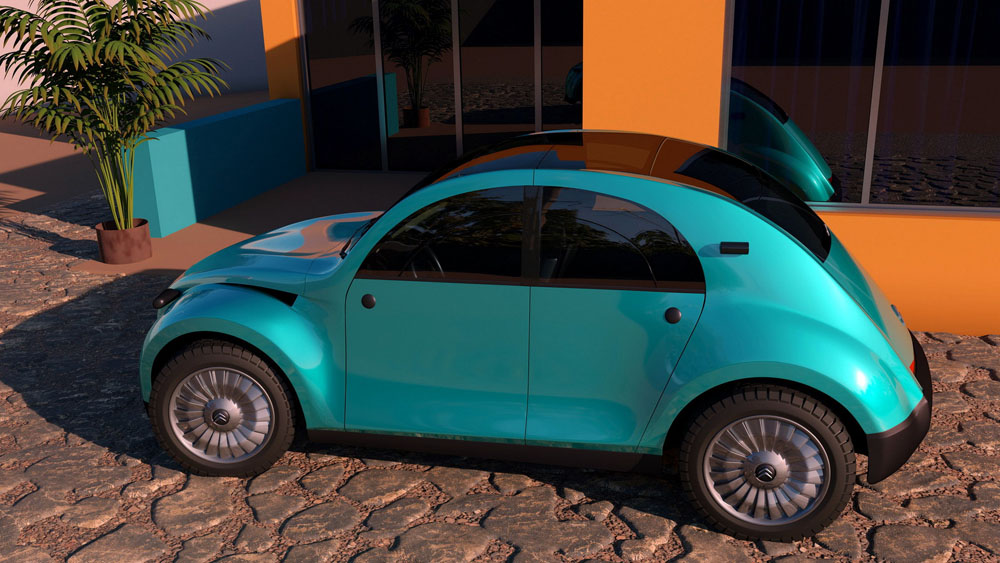 El Citroën 2CV eléctrico causaría sensación… pero parece que solo será un sueño 9 Motor16 Citroen 2CV EV by Dejan Hristov 9 Motor16
