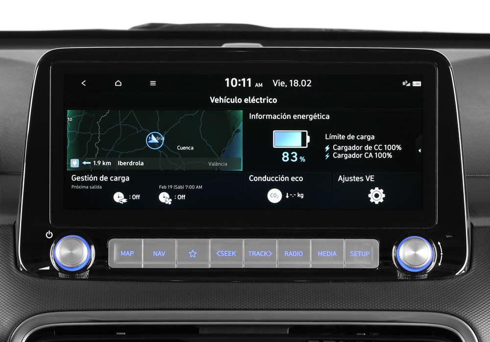 Hyundai Kona EV 150 kW Style Sky. Entre los mejores 16 Motor16 Hyundai Kona EV 150KW Style Sky. 2022 1819 012 Motor16