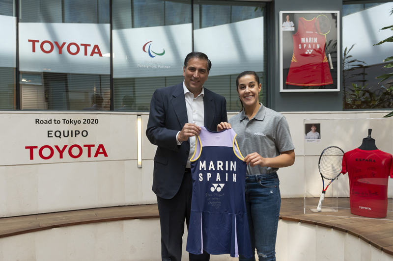 Carolina Marín, Niko Shera, Eva Moral y Martín de la Puente siguen en el equipo Toyota 6 Motor16 Presentacion equipo Toyota 2022 04 Motor16