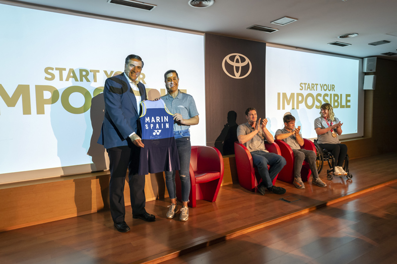 Carolina Marín, Niko Shera, Eva Moral y Martín de la Puente siguen en el equipo Toyota 8 Motor16 Presentacion equipo Toyota 2022 22 Motor16