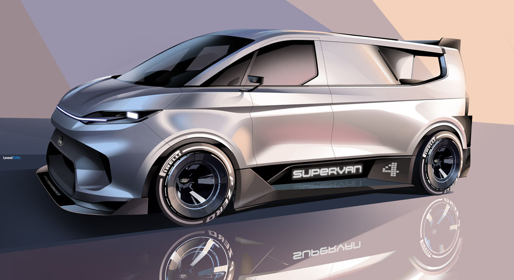 Absolutamente demencial. Este Ford Pro SuperVan tiene 2.000 electrizantes caballos 40 Motor16 2022 FORD E TRANSIT SUPERVAN 42 Motor16