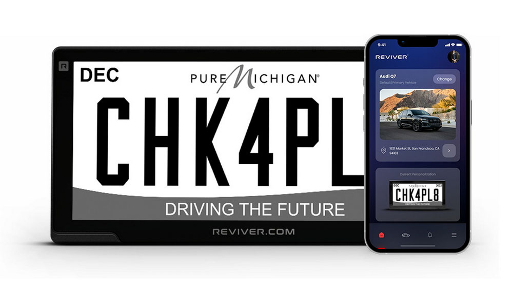 2022 Reviver Digital License Plate Michigan 3 1 Motor16
