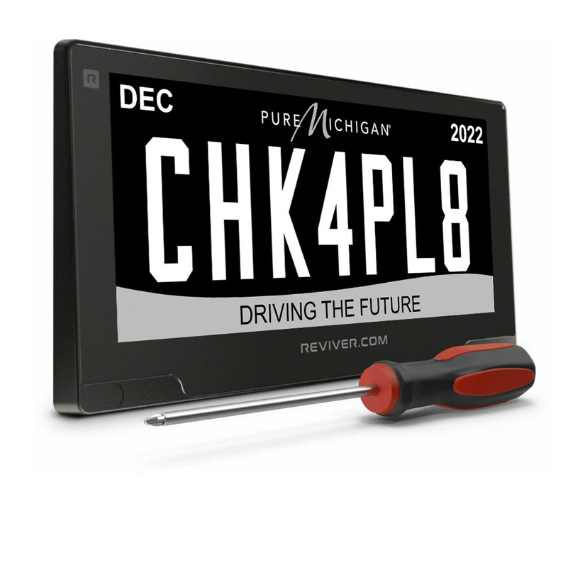 2022 Reviver Digital License Plate Michigan 5 1 Motor16