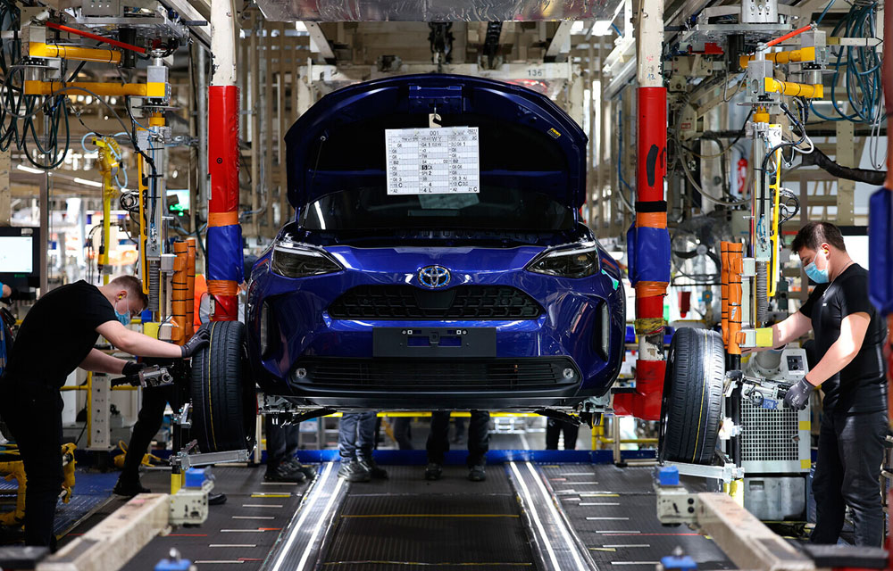 A pesar de todo Toyota fabricará más de 10 millones de coches en 2022 1 Motor16 Toyota Yaris Cross. Fábrica interior.