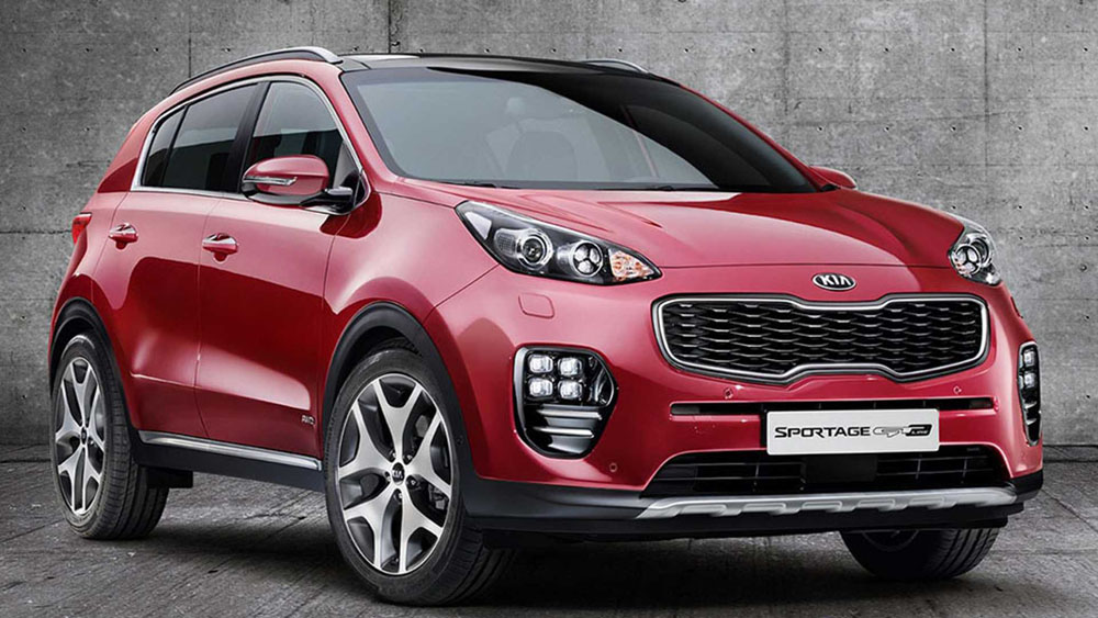 coches de segunda mano perfectos para tu caravana. Kia Sportage frontal.