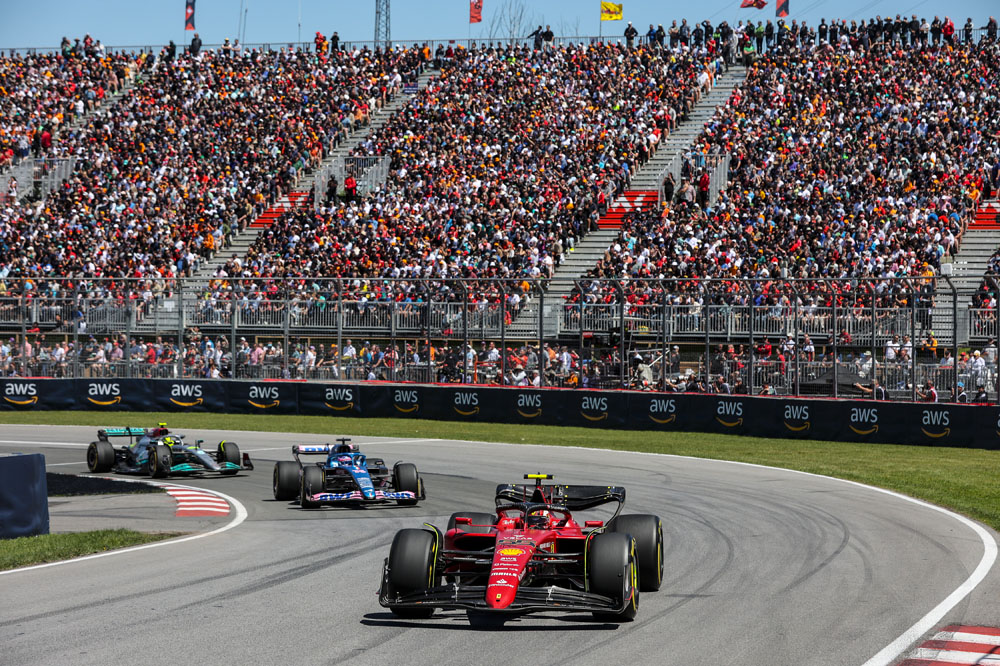 GP de Canadá de F1. Sainz, cada vez más cerca de la victoria, pero Verstappen más lejos de Leclerc 1 Motor16 SAINZ CANADA Motor16