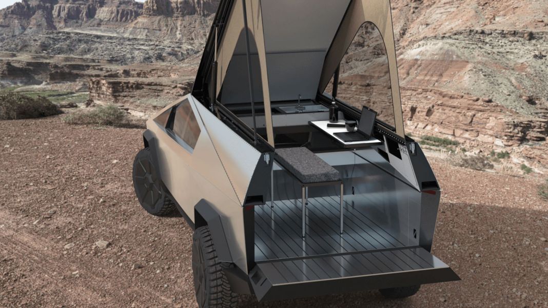 Increíble. El fenómeno camper llega hasta el nuevo Tesla Cybertruck 5 Motor16 Tesla Cybertruck Space Camper 8 2 Motor16