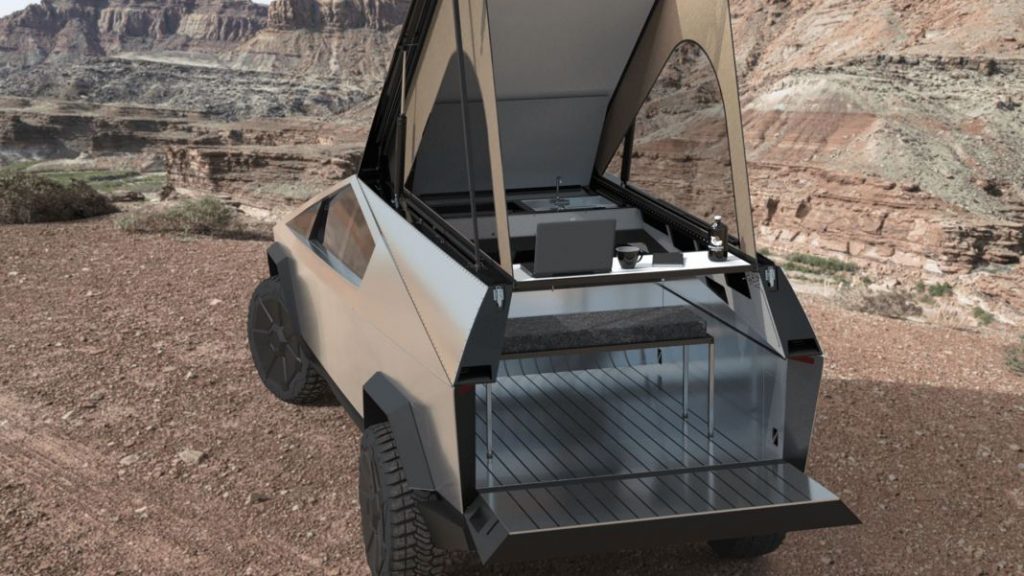 Increíble. El fenómeno camper llega hasta el nuevo Tesla Cybertruck 1 Motor16 Tesla Cybertruck Camper