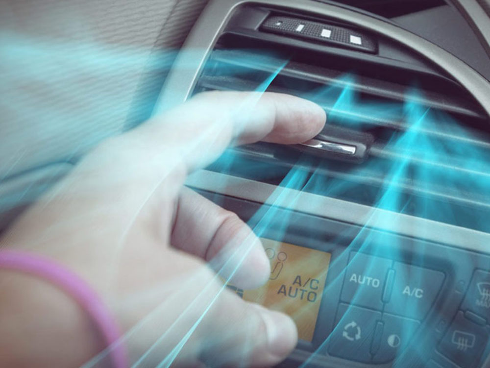 Operación salida. revisar climatizador. aire acondicionado