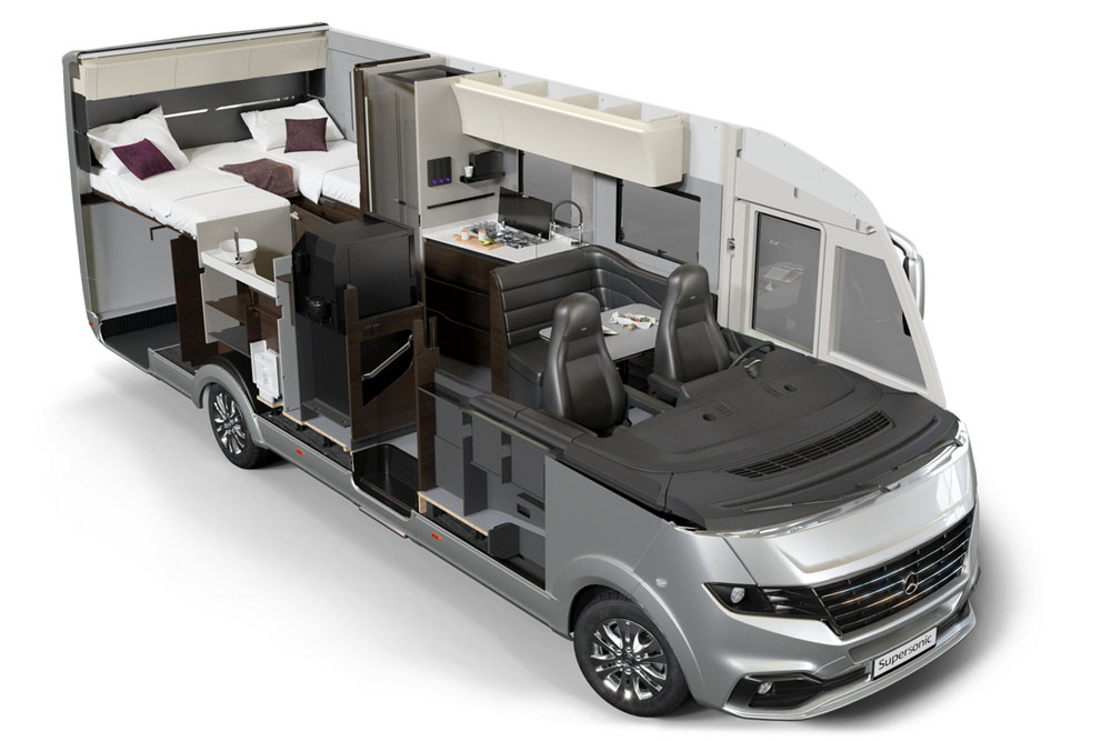 La última joya de Adria es esta autocaravana llamada Supersonic 7 Motor16 2022 Adria Supersonic Motorhome 5 1 Motor16
