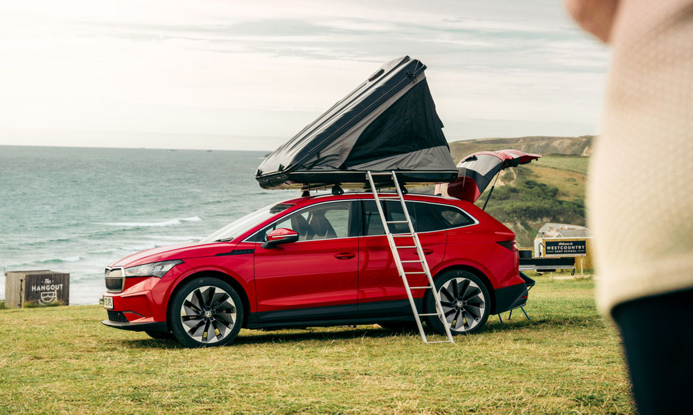 Skoda convierte su Enyaq iV en un aventurero vehículo camper 2 Motor16 2022 Skoda Enyaq iV 80 FestEVal UK 1 Motor16