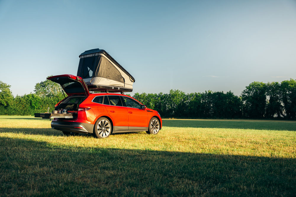 Skoda convierte su Enyaq iV en un aventurero vehículo camper 11 Motor16 2022 Skoda Enyaq iV 80 FestEVal UK 10 Motor16