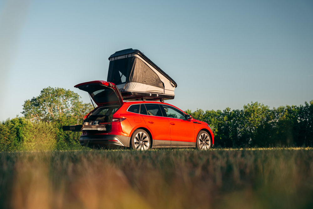 Skoda convierte su Enyaq iV en un aventurero vehículo camper 12 Motor16 2022 Skoda Enyaq iV 80 FestEVal UK 11 Motor16