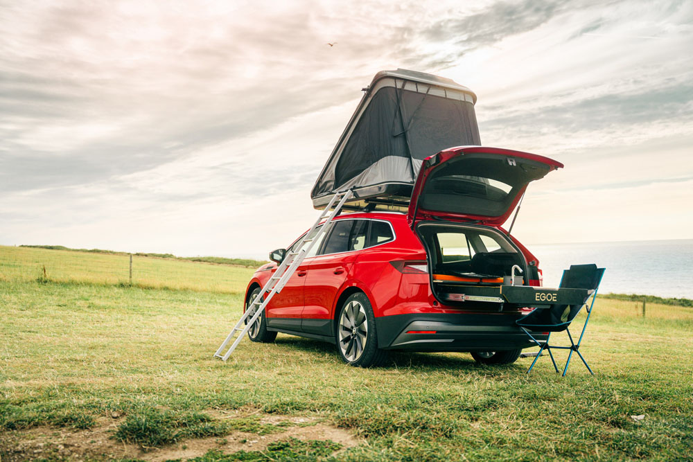 Skoda convierte su Enyaq iV en un aventurero vehículo camper 3 Motor16 2022 Skoda Enyaq iV 80 FestEVal UK 2 Motor16