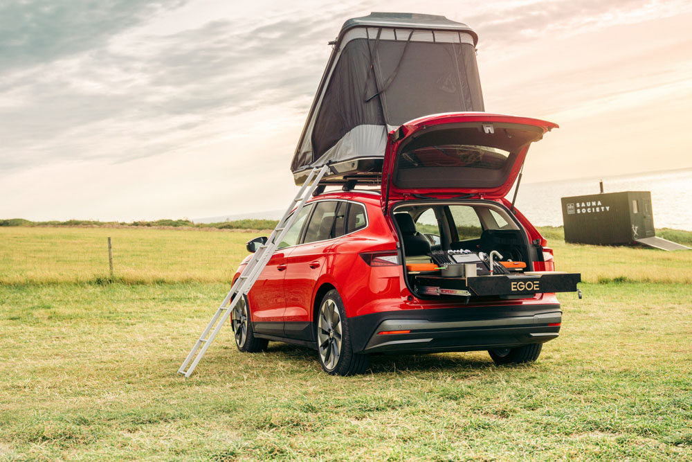 Skoda convierte su Enyaq iV en un aventurero vehículo camper 6 Motor16 2022 Skoda Enyaq iV 80 FestEVal UK 5 Motor16