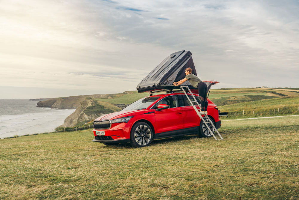 Skoda convierte su Enyaq iV en un aventurero vehículo camper 8 Motor16 2022 Skoda Enyaq iV 80 FestEVal UK 7 Motor16