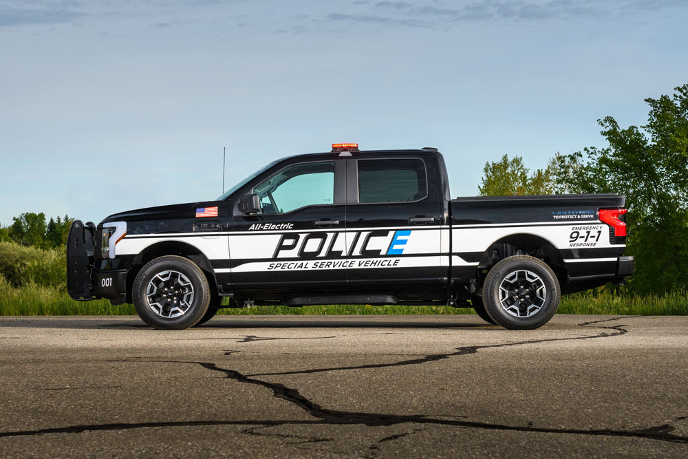 Ford F-150 Lightning SSV Policía. Imagen perfil.